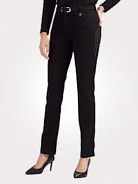 Trousers with decorative details