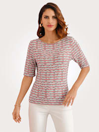 Top with graphic print