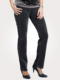 Trousers made of soft sturdy velvet