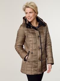 Jacket with contrast detailing