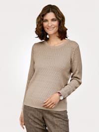 Jumper in an ajour knit