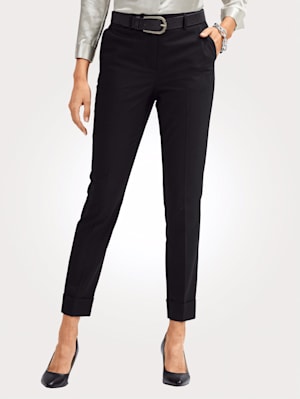 Trousers made from a soft fabric blend