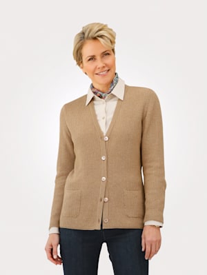 Cardigan with a hint of cashmere