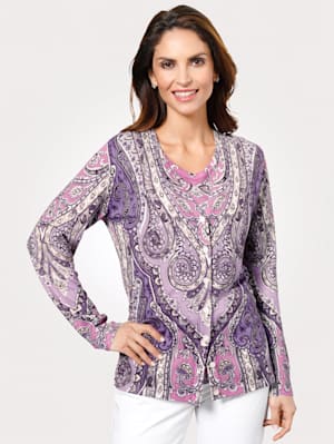 Cardigan with a gorgeous paisley print