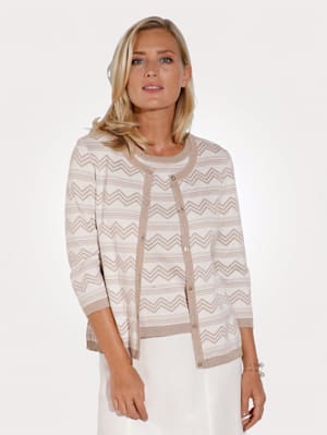 Cardigan with shimmering thread
