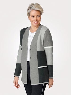 Cardigan in a longline cut