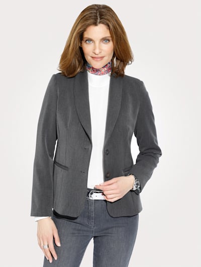 Blazer made from a stretch fabric blend