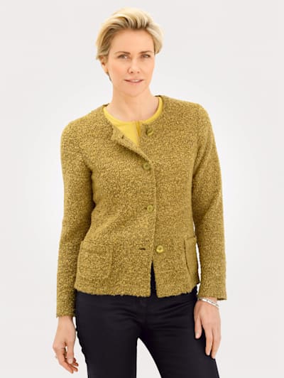 Blazer in a bouclé finish