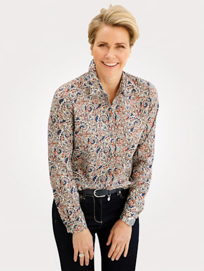 Blouse with a paisley print