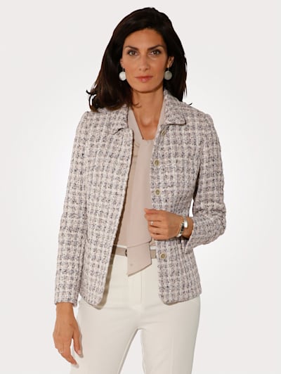 Blazer in a textured fabric