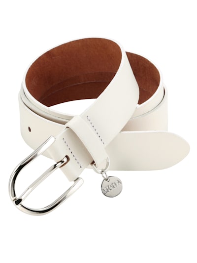 Leather belt with MONA pendant