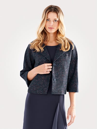 Jacket made from shimmering jacquard