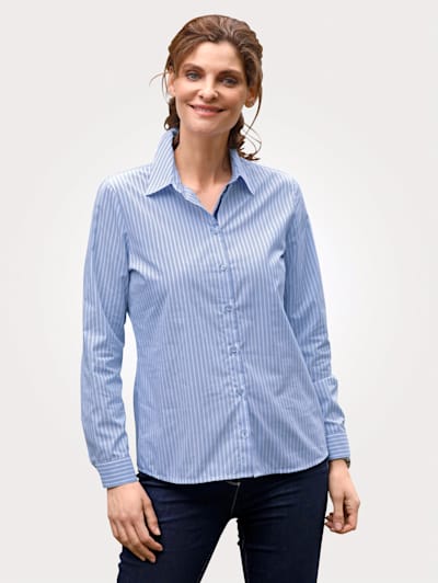 Blouse in a striped design