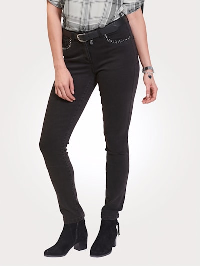 Jeans with rhinestones