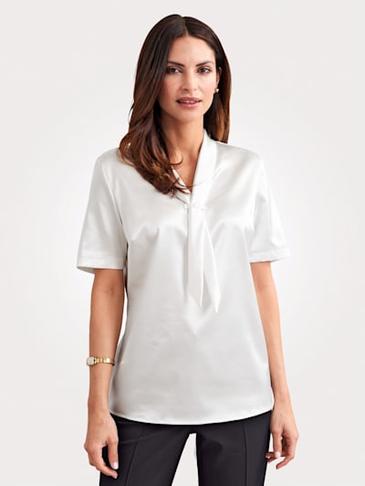 Blouse made from elegant satin