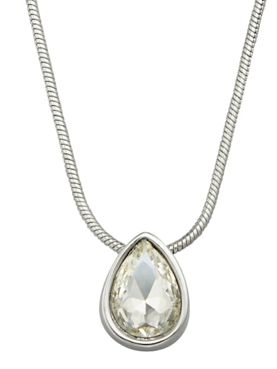 Necklace with glass stone