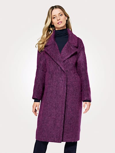 Jacket with luxe alpaca