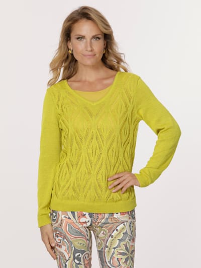 Jumper in an ajour knit