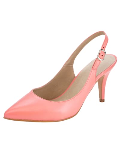 Slingback shoes made from premium-quality nappa leather