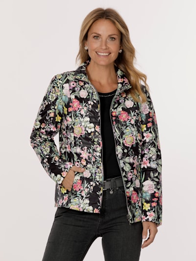Jacket with a floral print