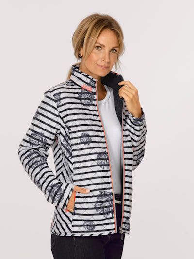 Reversible jacket with contrast detailing