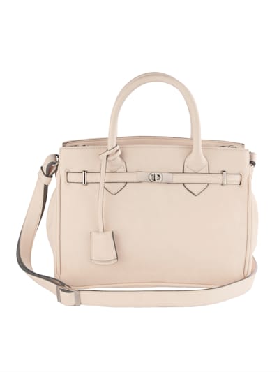 Handbag with ribbon and twist clasp