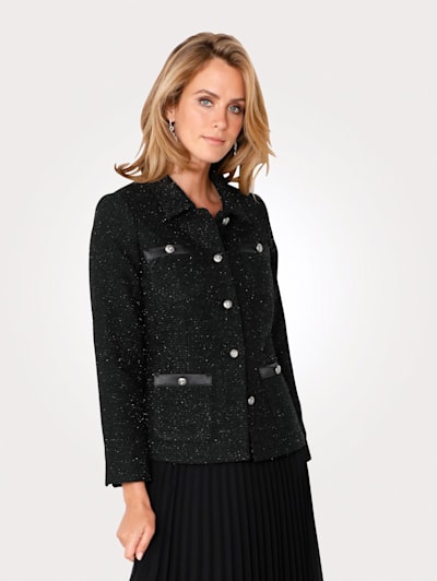 Blazer in a bouclé finish