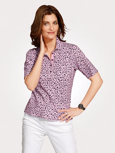 Polo shirt in a floral print